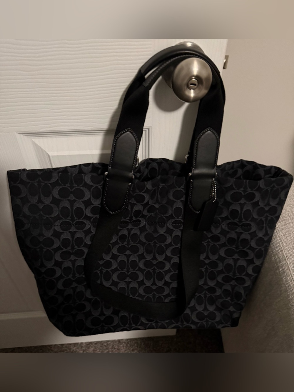 Authentic Coach Small Tour Tote Bag In Signature Denim